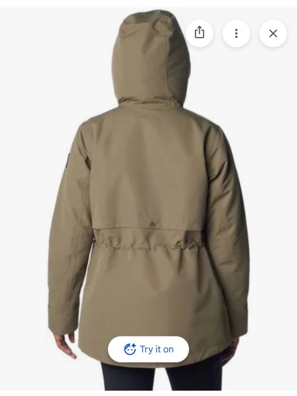 Columbia Women's Olive Green Drop Ridge Interchange Jacket 3-in-1 - Picture 7 of 12
